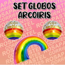 SET GLOBOS ARCOIRIS