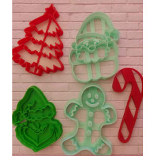 SET CORTANTE MARCADOR NAVIDAD X 5 3D