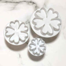 PACK 3 CORTANTES DE FLOR REDONDO EXPULSOR